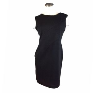 Calvin Klein Black Midi Sheath Dress